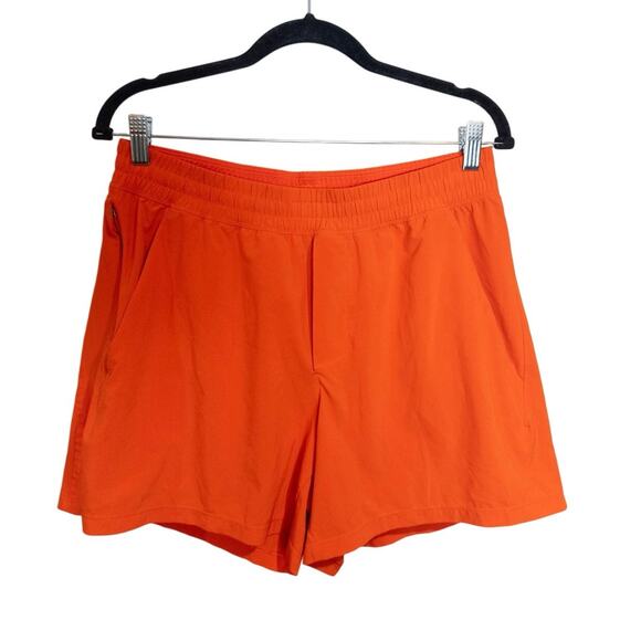 Lululemon Men’s Pace Breaker Orange Linerless Short 5" Large - Picture 1 of 6
